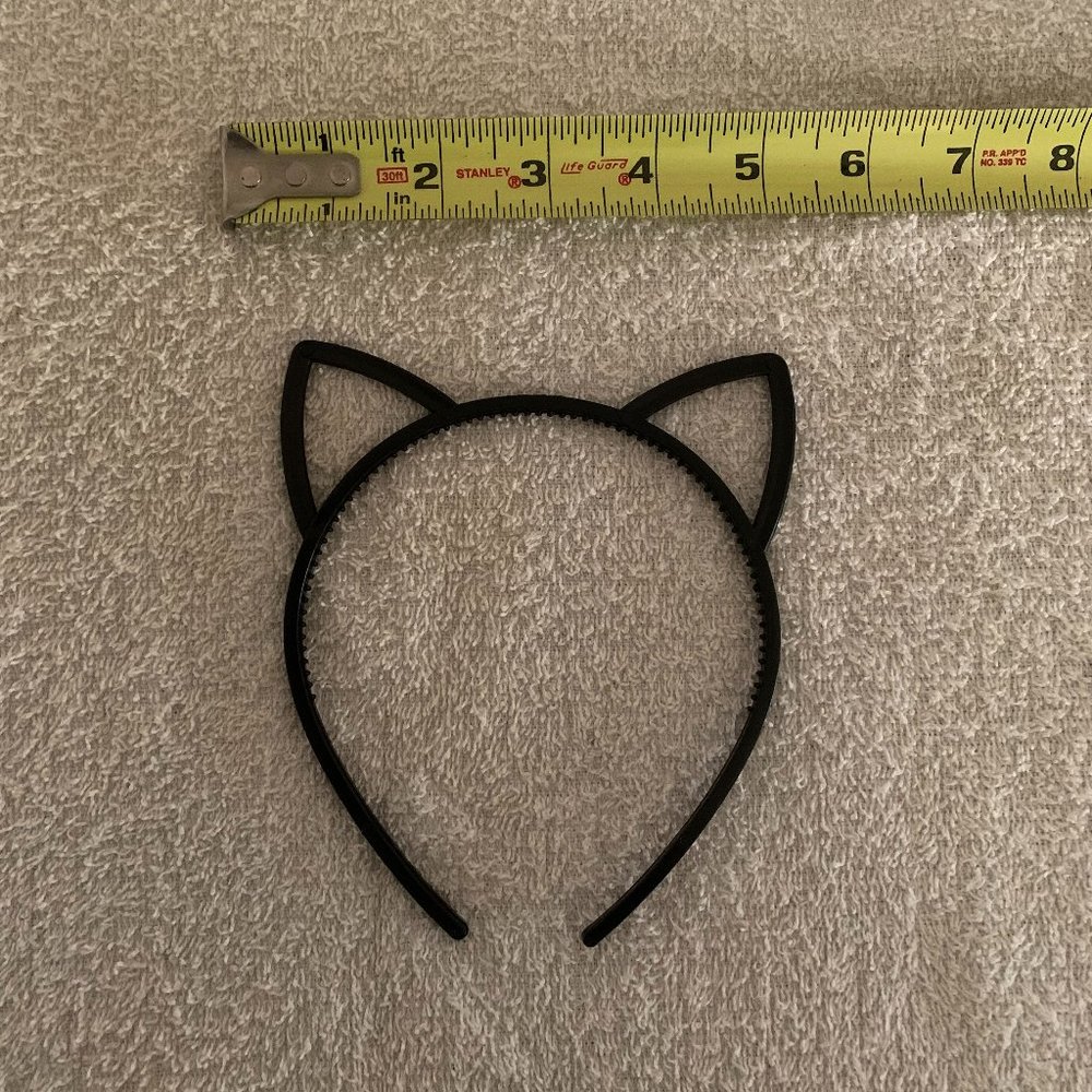 Three Cute Kitty Cat Ears Black Headbands Never Used